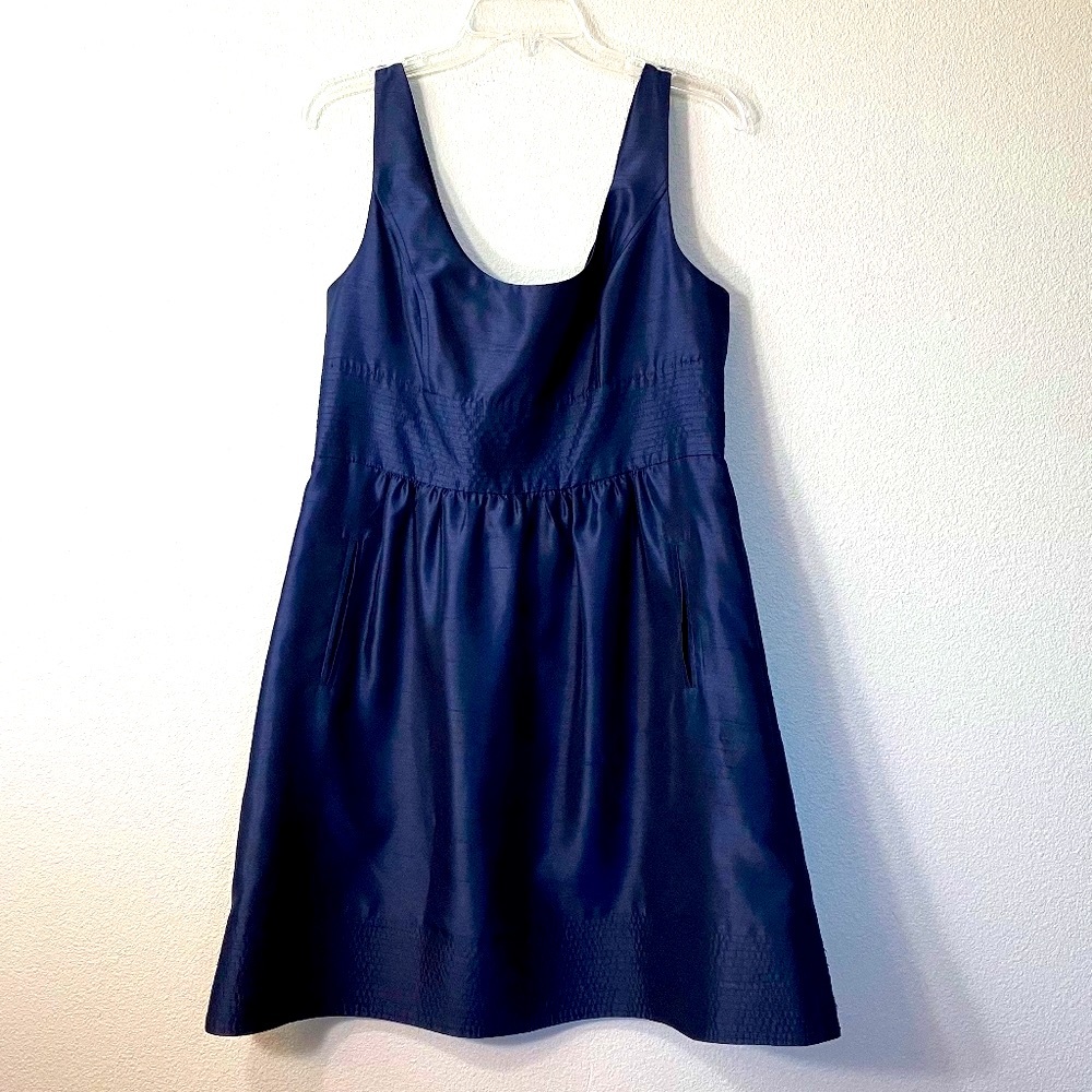 Navy blue party dress WITH POCKETS, JS Boutique size 14 - Picture 4 of 13